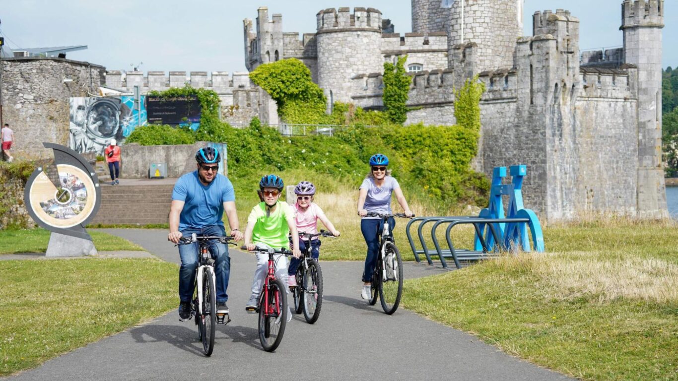 Family at Blackrock Castle